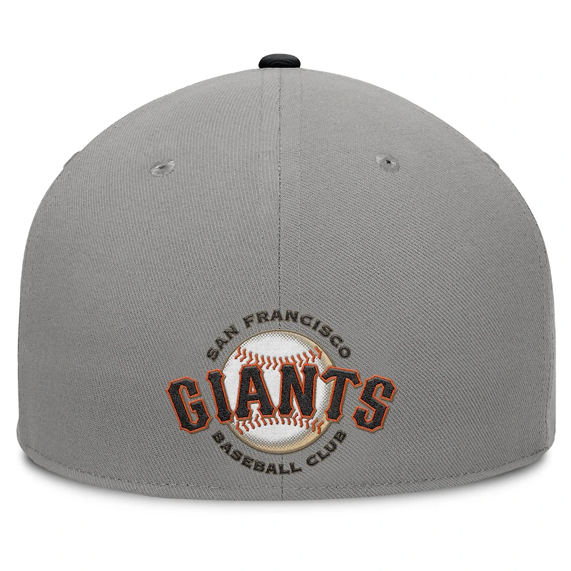 Men's Fanatics Gray/Black San Francisco Giants Clubhouse Dugout Fitted Hat
