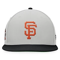 Men's Fanatics Gray/Black San Francisco Giants Glory Days Two-Tone Snapback Hat