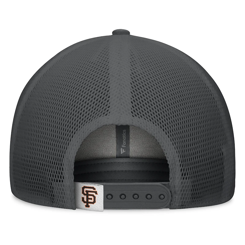 Men's Fanatics Gray/Graphite San Francisco Giants A-Frame Trucker Adjustable Hat