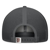 Men's Fanatics Gray/Graphite San Francisco Giants A-Frame Trucker Adjustable Hat