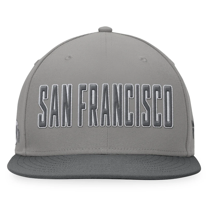 Casquette ajustée Fanatics gris San Francisco Giants Dugout pour hommes