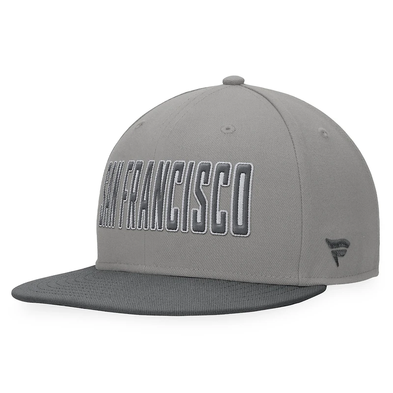 Casquette ajustée Fanatics gris San Francisco Giants Dugout pour hommes