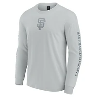 Men's Fanatics  Gray San Francisco Giants Elements Strive Long Sleeve T-Shirt