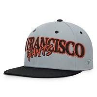 Men's Fanatics Gray San Francisco Giants Jersey Twill Fitted Hat