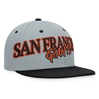 Men's Fanatics Gray San Francisco Giants Jersey Twill Fitted Hat