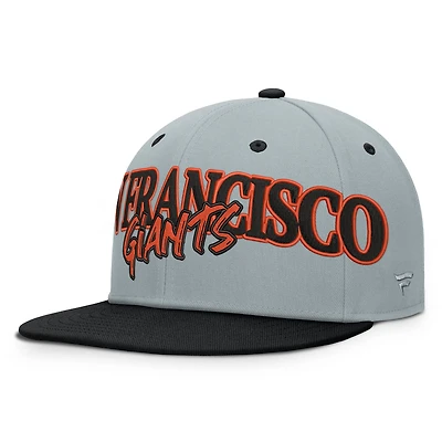 Men's Fanatics Gray San Francisco Giants Jersey Twill Fitted Hat