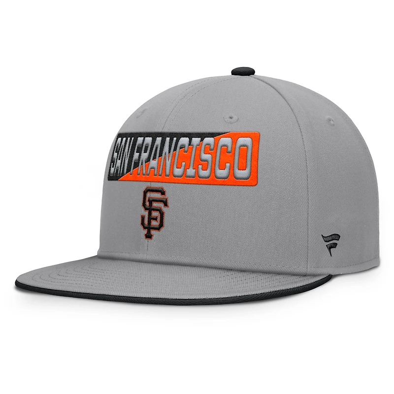 Casquette Snapback Punchout grise Fanatics pour homme des Giants de San Francisco