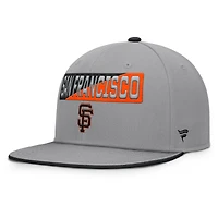 Casquette Snapback Punchout grise Fanatics pour homme des Giants de San Francisco