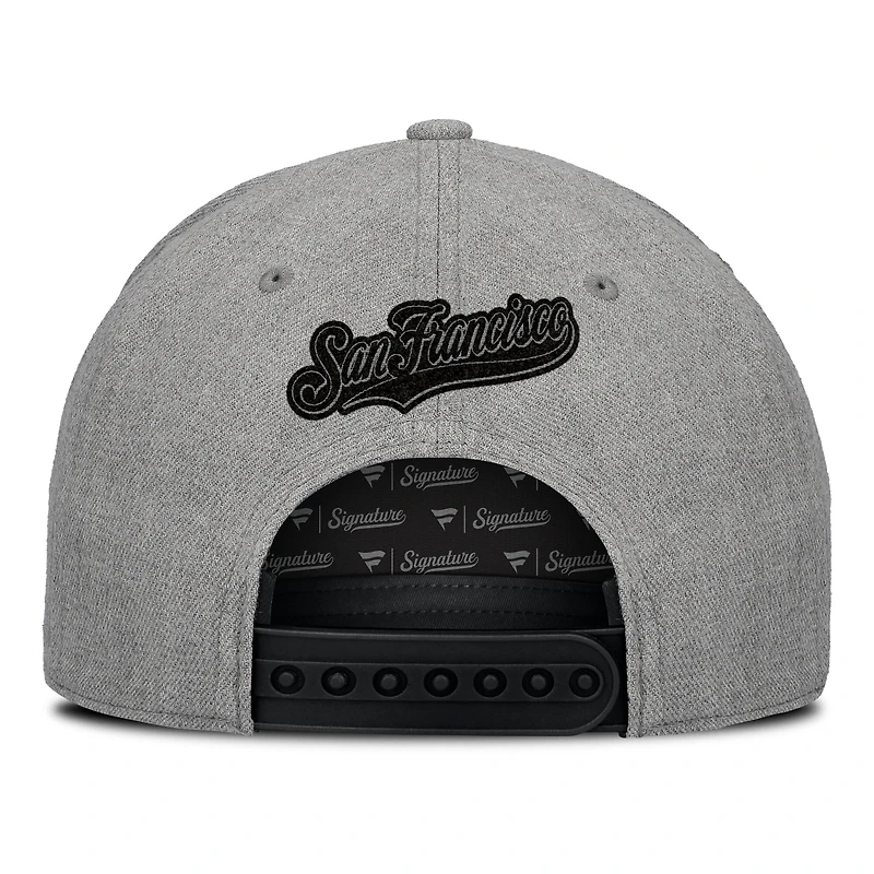 Men's Fanatics Gray San Francisco Giants Signature Elements Cork Patch A-Frame Adjustable Hat