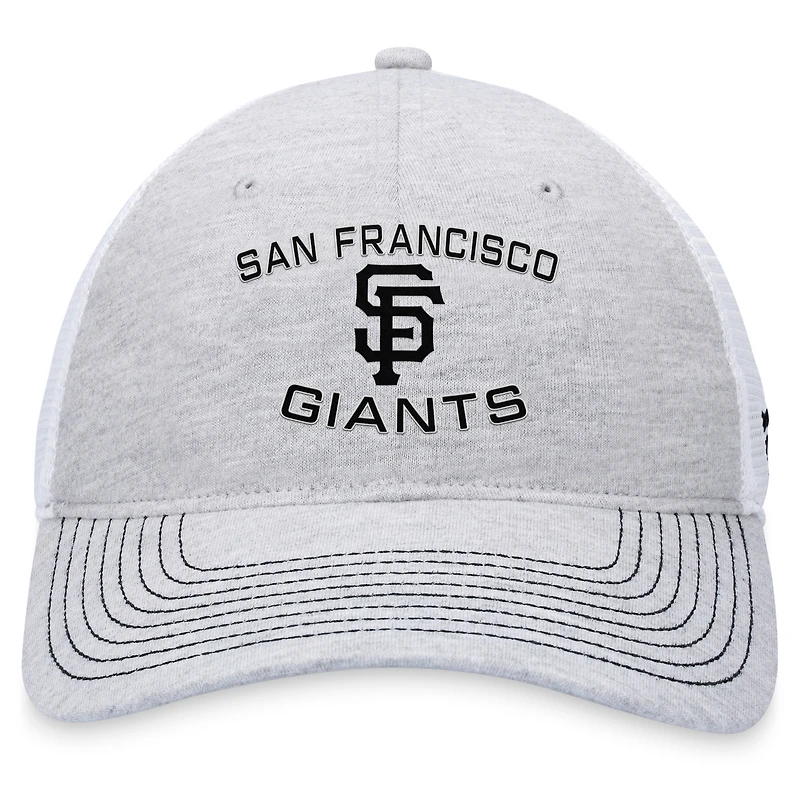 Casquette réglable gris San Francisco Giants Trucker Fanatics pour hommes