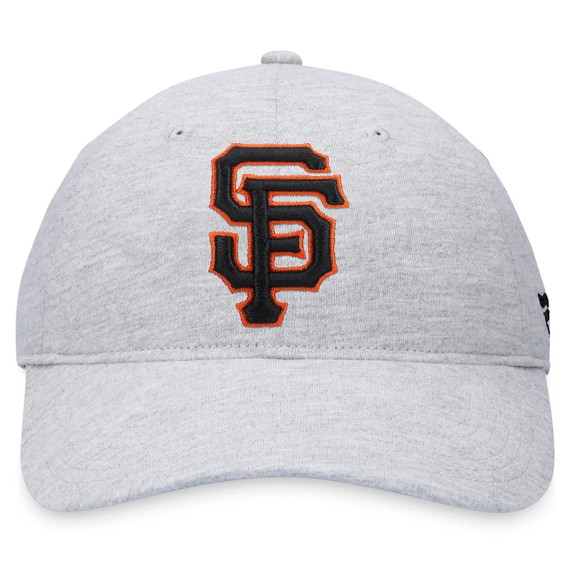 Men's Fanatics Heather Gray San Francisco Giants Logo Adjustable Hat