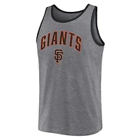 Débardeur primaire Fanatics Heather Grey San Francisco Giants pour hommes