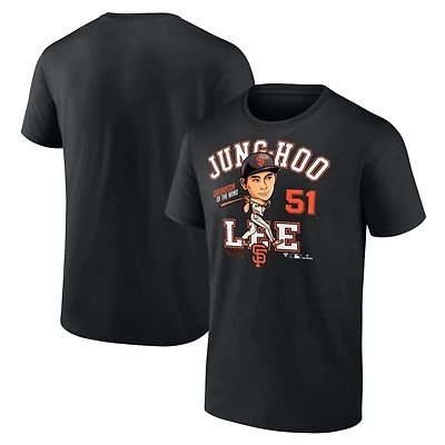 Men's Fanatics Jung Hoo Lee Black San Francisco Giants Hometown Caricature T-Shirt