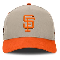 Men's Fanatics Khaki/Orange San Francisco Giants Veteran A-Frame Adjustable Hat