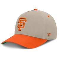 Men's Fanatics Khaki/Orange San Francisco Giants Veteran A-Frame Adjustable Hat