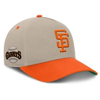 Casquette ajustable Fanatics kaki/orange San Francisco Giants Veteran A-Frame pour homme
