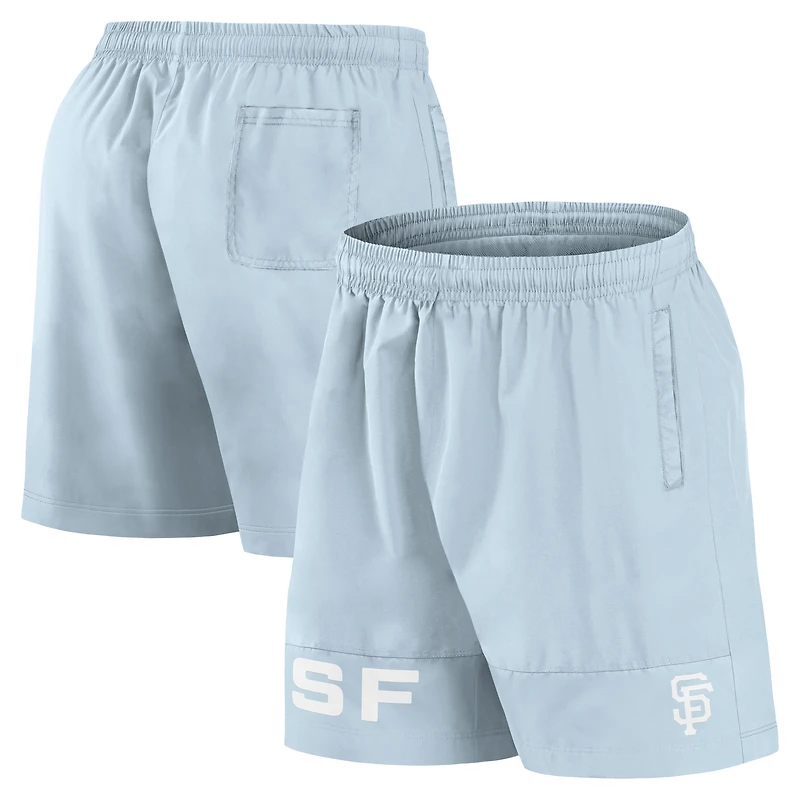 Men's Fanatics Light Blue San Francisco Giants Elements Swim Shorts