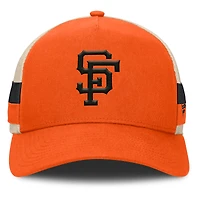 Men's Fanatics Orange/Natural San Francisco Giants Inherited Side Stripe Trucker Adjustable Hat