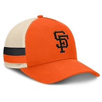 Men's Fanatics Orange/Natural San Francisco Giants Inherited Side Stripe Trucker Adjustable Hat