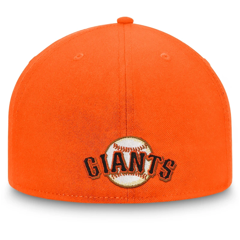 Casquette ajustée Orange San Francisco Giants Team Core Fanatics pour hommes