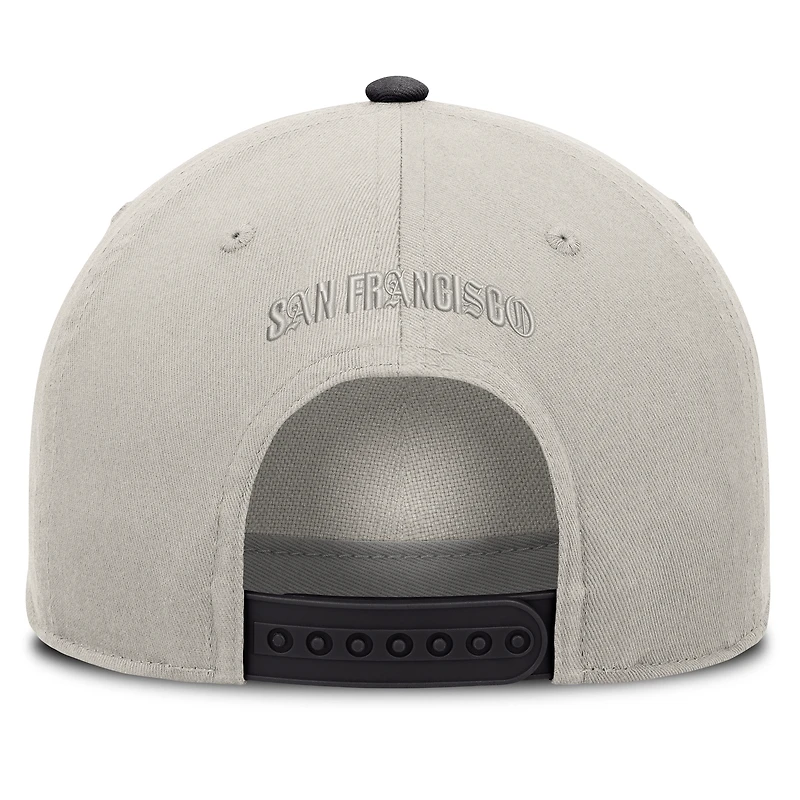 Men's Fanatics Stone/Graphite San Francisco Giants Wonder A-Frame Adjustable Hat