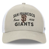 Men's Fanatics Stone San Francisco Giants A-Frame Trucker Adjustable Hat