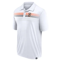 Polo blanc Interlock Fanatics pour hommes, victoire des Giants de San Francisco