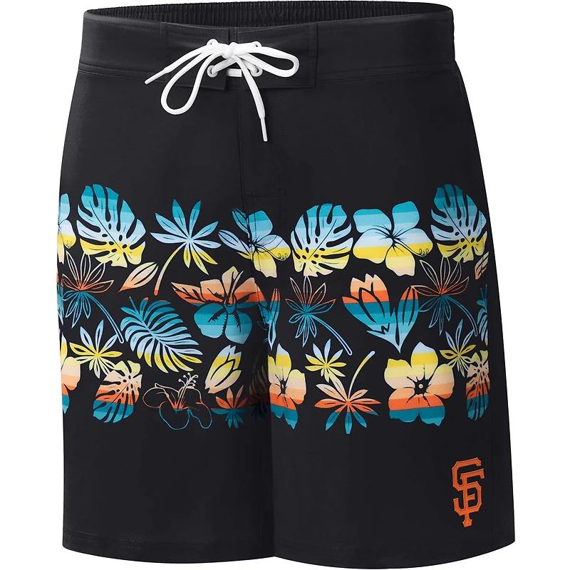 Men's G-III Sports by Carl Banks Black San Francisco Giants Breeze Volley Swim Shorts