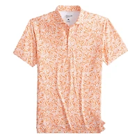 Polo Performance Johnnie-O blanc à imprimé intégral des Giants de San Francisco pour homme