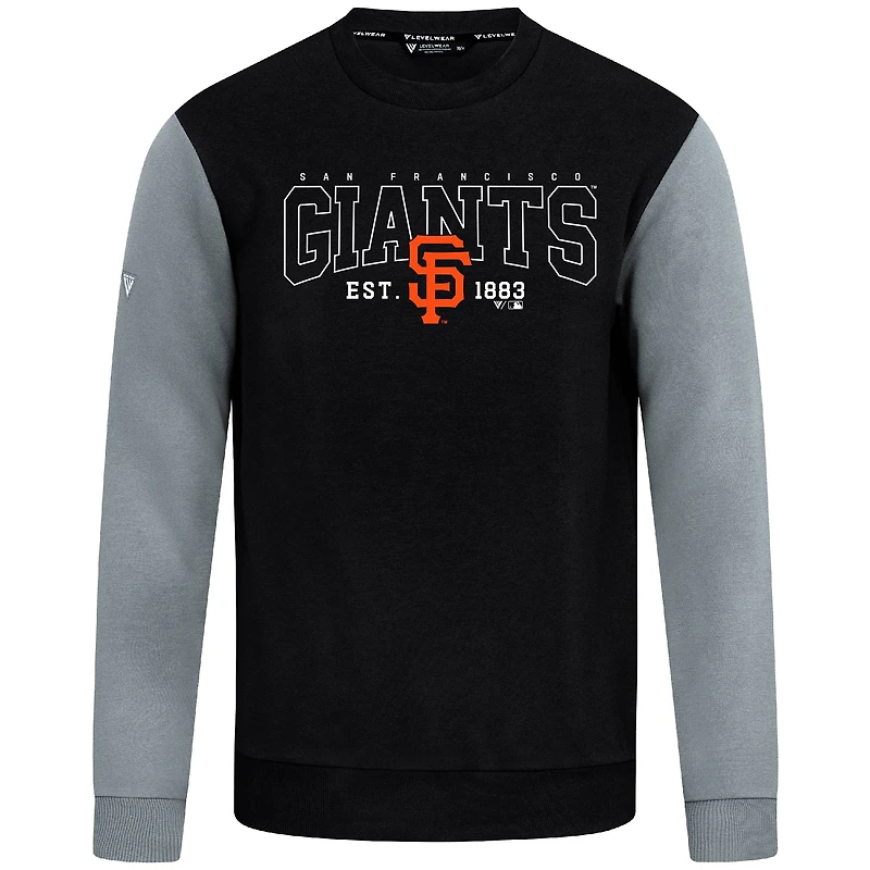 Sweat-shirt noir Levelwear pour homme, Accolade Ultimate Textbook, des Giants de San Francisco