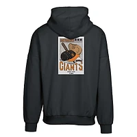 Men's Levelwear  Black San Francisco Giants Contact Pro Card Pullover Hoodie