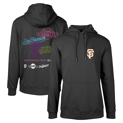 Sweat à capuche vintage Levelwear pour hommes, noir, San Francisco Giants Podium