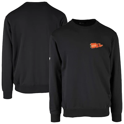 Men's Levelwear Black San Francisco Giants Zane Rafters Pullover Sweatshirt