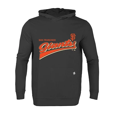 Sweat à capuche noir San Francisco Giants Relay Vintage Team 2.0 pour homme Levelwear