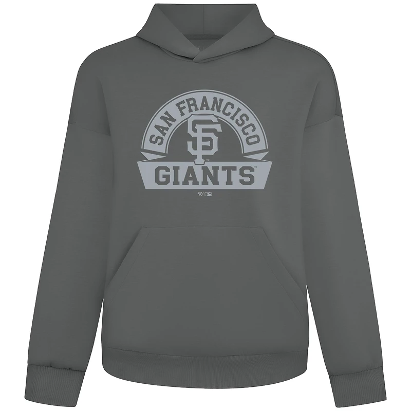 Sweat à capuche gris Levelwear pour homme avec logo Bannière Arche Luxe Signature des Giants de San Francisco