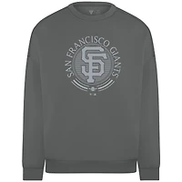 Men's Levelwear Gray San Francisco Giants Luxe Signature Grain Pullover Sweatshirt