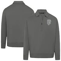 Men's Levelwear Gray San Francisco Giants Luxe Signature Quarter-Zip Pullover