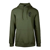 Men's Levelwear  Green San Francisco Giants Podium Digital Camo Pullover Hoodie