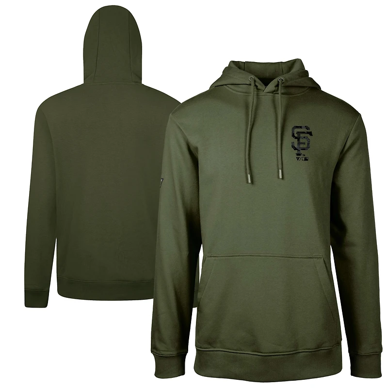 Men's Levelwear Green San Francisco Giants Podium Digital Camo Pullover Hoodie