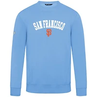 Sweat-shirt à capuche Levelwear bleu clair pour homme, modèle Zane Felt Arch des Giants de San Francisco.
