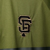 Polo à manches raglan pour hommes Levelwear Olive San Francisco Giants Delta Sector
