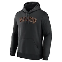 Men's Logo Athletic Black San Francisco Giants Wordmark Hoodie