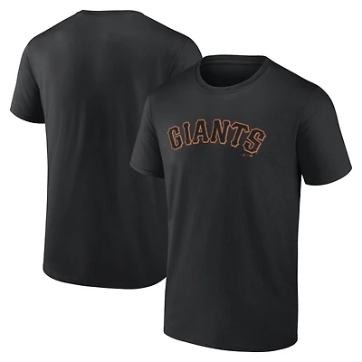 T-shirt noir pour homme avec logo des Giants de San Francisco