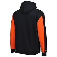 Chandail à capuchon en molleton couleurs contrastées des Giants de San Francisco Mitchell & Ness pour homme, noir/orange