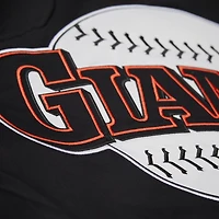 Veste Mitchell & Ness noire/orange à boutons-pression pour homme, collection Cooperstown, des Giants de San Francisco