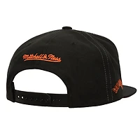 Casquette snapback intégrale noire pour hommes des Giants de San Francisco Mitchell & Ness