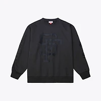 Sweat-shirt ras du cou en polaire noir Mitchell & Ness pour homme, Giants de San Francisco Phantom