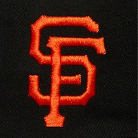 Casquette Snapback noire avec étiquette de l'équipe des Giants de San Francisco Mitchell & Ness pour hommes