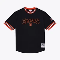 T-shirt Mitchell & Ness noir San Francisco Giants Wild Pitch Ringer pour homme
