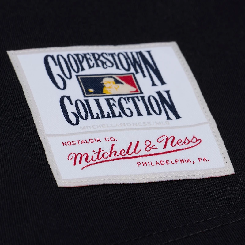 T-shirt Mitchell & Ness noir San Francisco Giants Wild Pitch Ringer pour homme